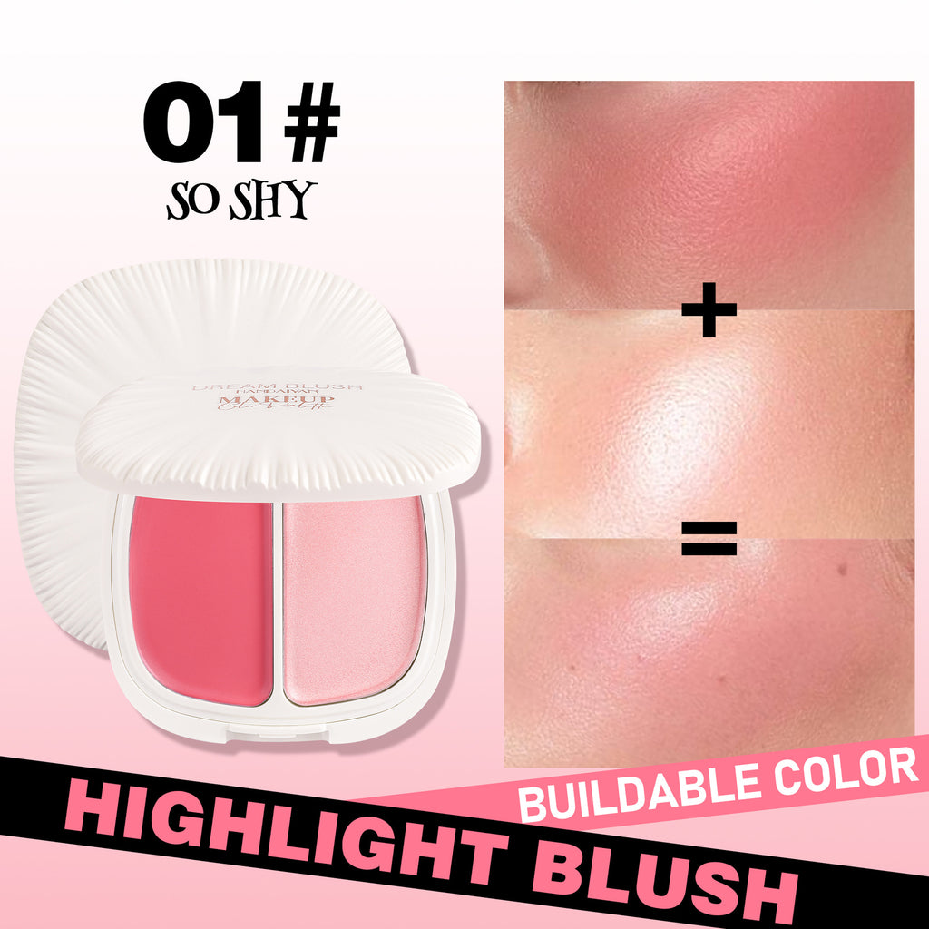 In stock blush highlight 2-in-1 TK Xi Yin hot sale High Texture handaiyan exclusive for cross-border 6 colors blush