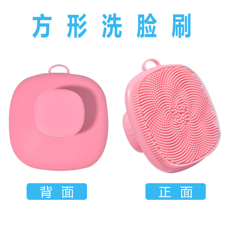 Cross-border Amazon silicone face cleansing brush pore cleaning blackhead removal facial brush soft hair beauty cleansing silicone brush