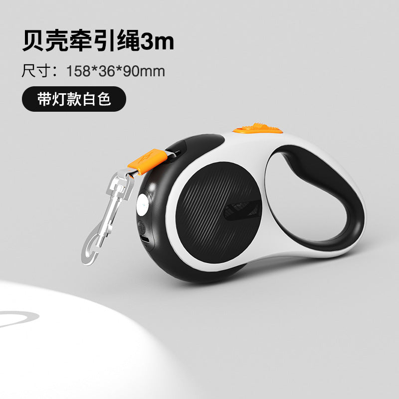 Pet dog hand holding rope retractable walking dog hand holding rope automatic shrinkage large dog explosion-proof dog leash cat