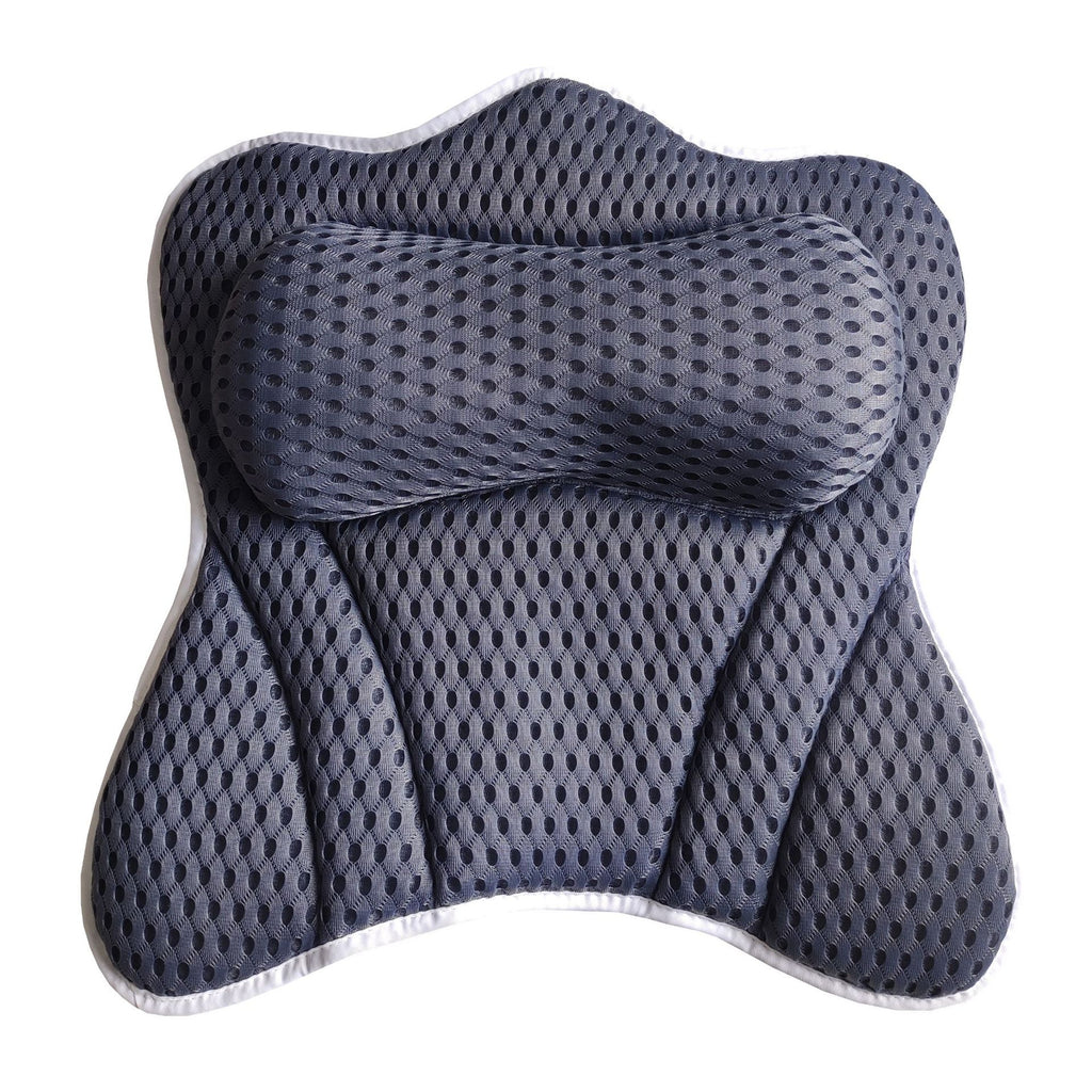 Cross-border direct sales butterfly bathtub pillow pillow with suction cup hook breathable bathroom pillow bath quick-drying pillow