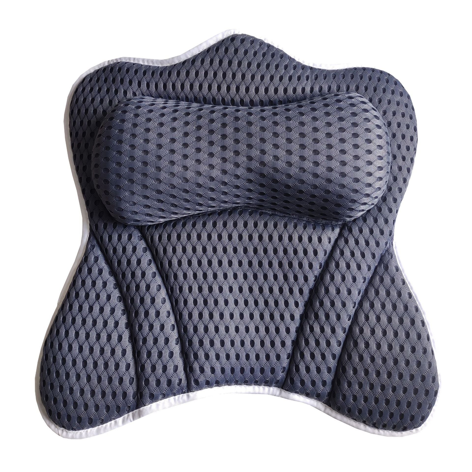 Cross-border direct sales butterfly bathtub pillow pillow with suction cup hook breathable bathroom pillow bath quick-drying pillow