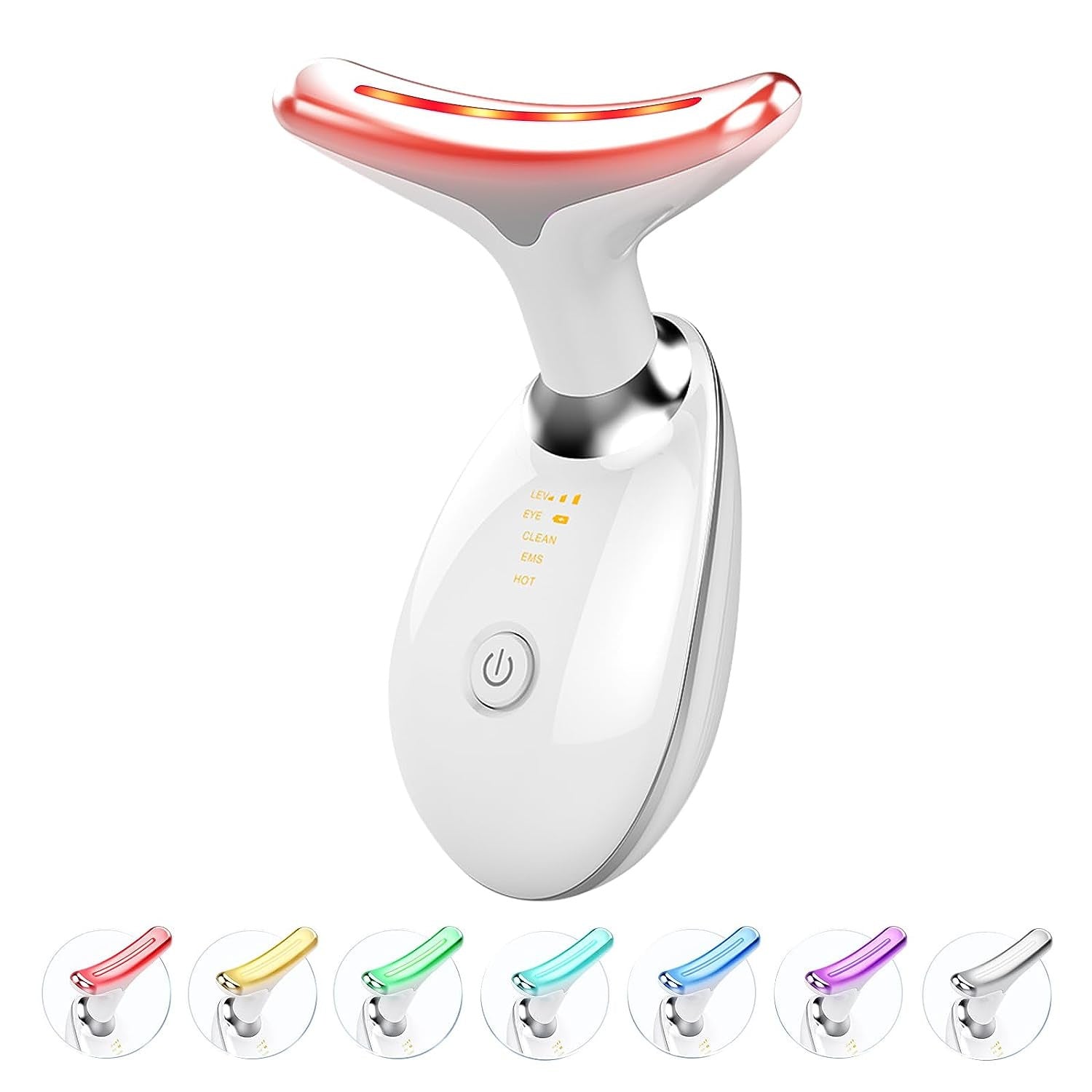 Beauty instrument household facial neck pattern facial lifting inductive therapeutical instrument massage facemassage seven-color neck beauty instrument