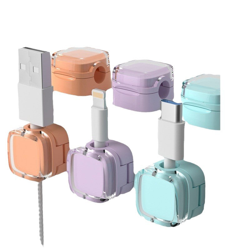 Cross-border magnetic stickers cord manager buncher data cable storage power cord wire holder wire buckle cable Winder