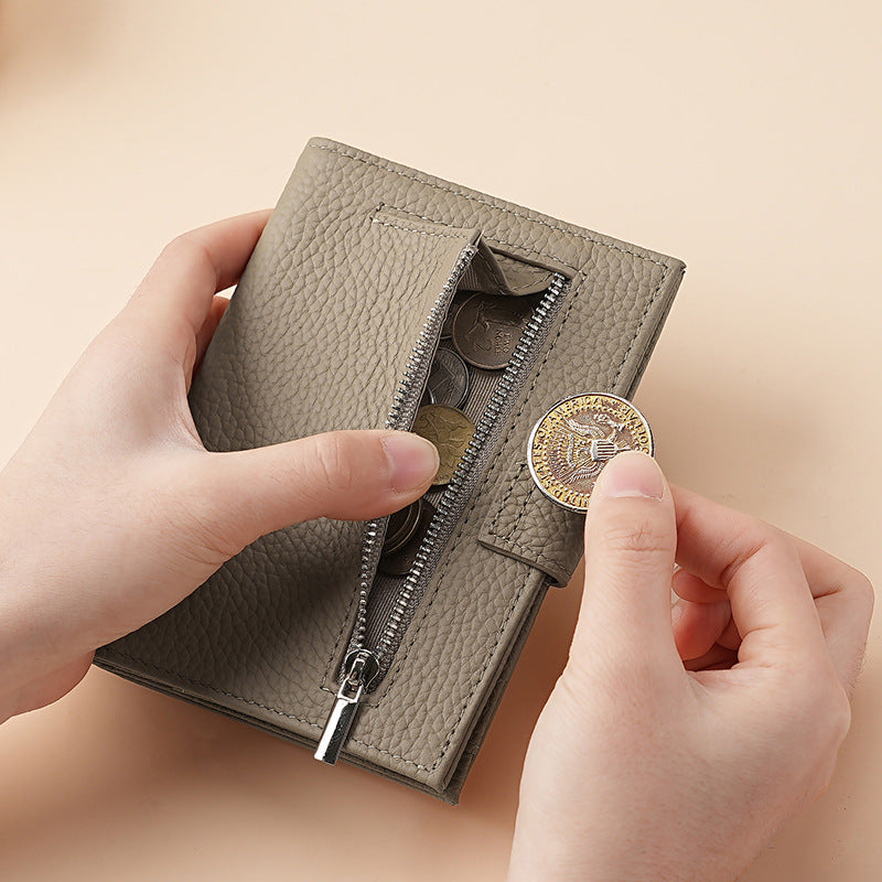 Cross-border new arrival leather RFID ultra-thin passport holder multi-function wallet ticket clip passport ID wallet storage bag