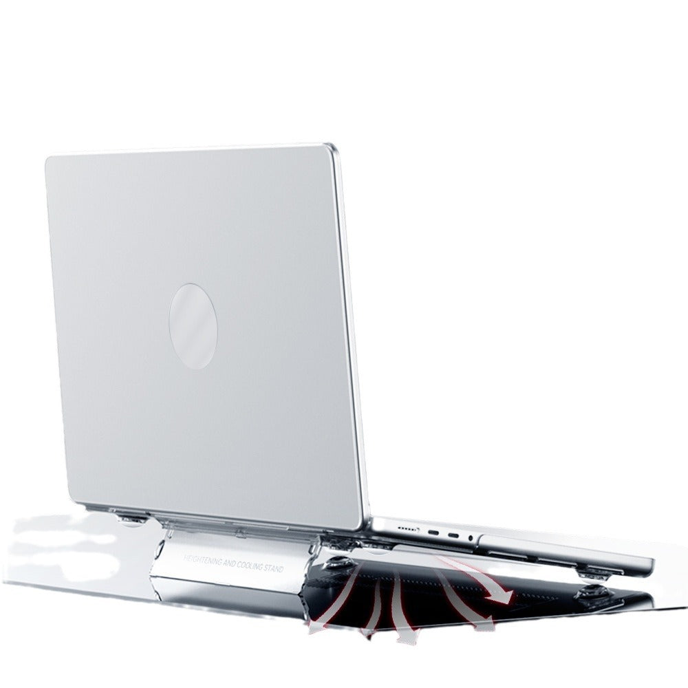 Apple transparent case for macbook notebook protective case air computer case pro invisible bracket protective case