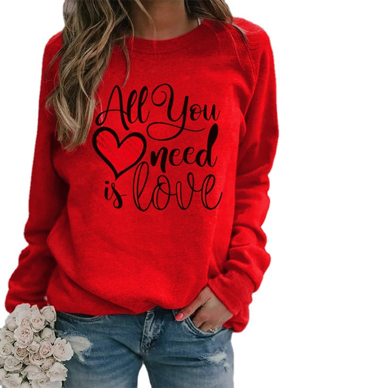 2024 Amazon ebay AliExpress cross-border independent station eBay animal letters European and American printed round neck 2TEMU