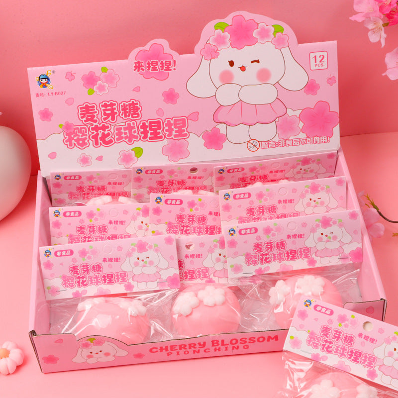 Simulation malt sugar ball pinch fluid pudding squeezing toy decompression pressure reduction toy pinch vent ball in stock wholesale