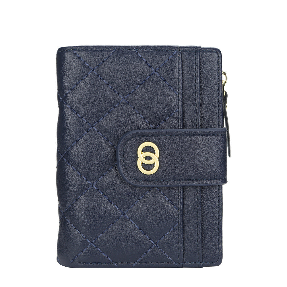 Women's short wallet baellerry zipper small wallet Korean new driving license holder vertical coin purse women