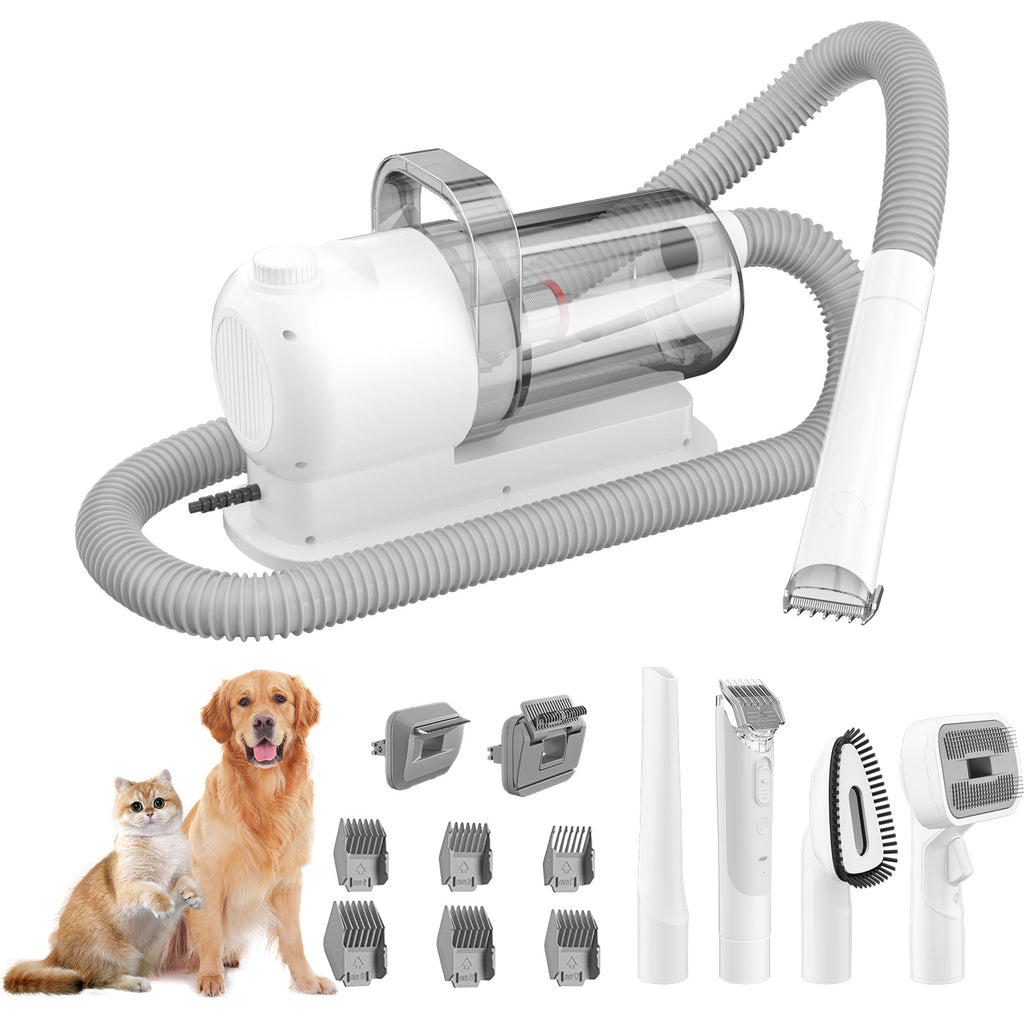 Cross-border pet multi-function hair cleaner dog dust collector suit all-in-one beauty Pet vacuum cleaner hair clipper