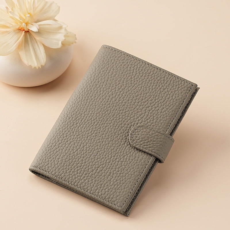 Cross-border new arrival leather RFID ultra-thin passport holder multi-function wallet ticket clip passport ID wallet storage bag