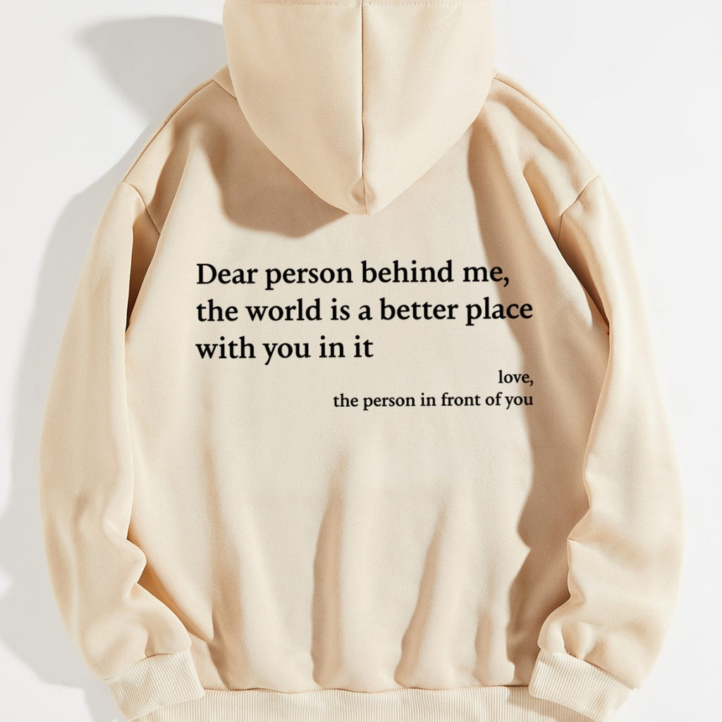 Cross-border foreign trade autumn and winter New letter printed hoodie men's and women's loose leisure all-matching hoodie batch