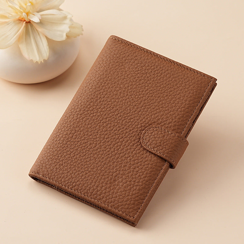 Cross-border new arrival leather RFID ultra-thin passport holder multi-function wallet ticket clip passport ID wallet storage bag