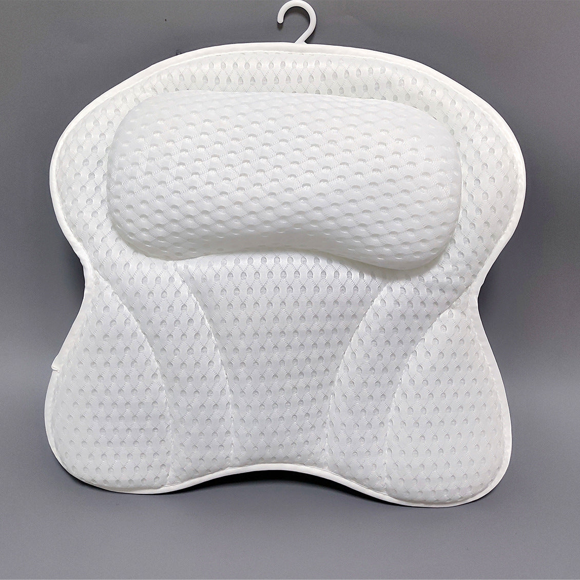 Cross-border direct sales butterfly bathtub pillow pillow with suction cup hook breathable bathroom pillow bath quick-drying pillow