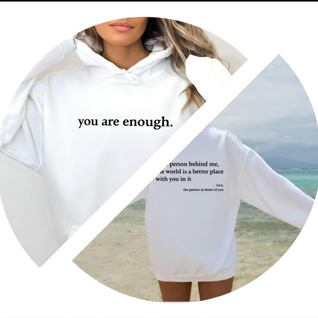 Cross-border foreign trade autumn and winter New letter printed hoodie men's and women's loose leisure all-matching hoodie batch