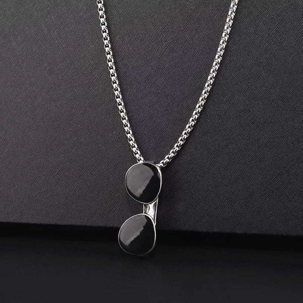 Titanium Steel Necklace Minimalist Pendant Unisex