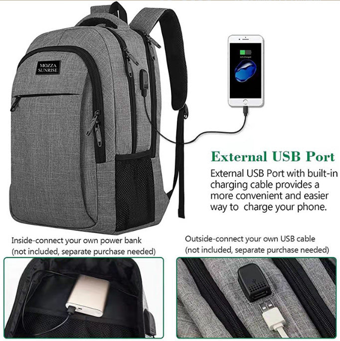 Cross-border new arrival multifunctional business usb charging backpack computer bag backpack travel & Outdoor men and women