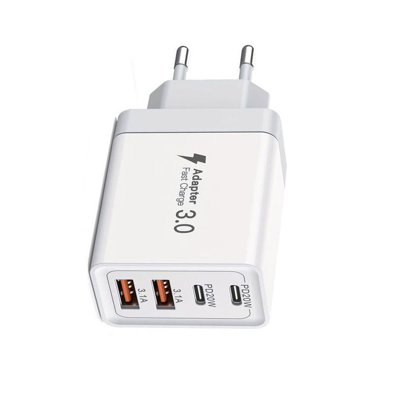 Amazon hot 40W multi-port USB charger for Apple Samsung Android phone fast charge charging plug cross-border