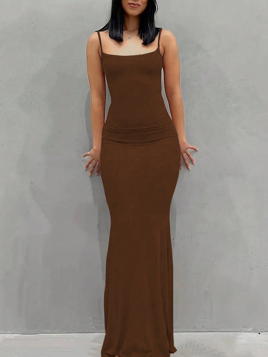 New Ins European Sexy Slim Waist Bodycon Camisole Dress|tops