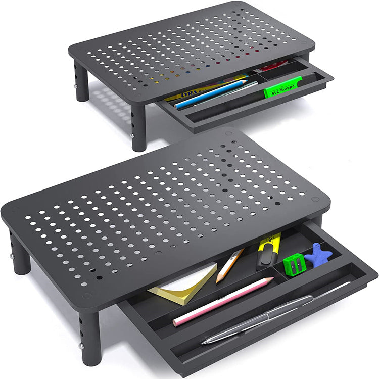 In stock supply computer display screen height increasing table stand height adjustable tool-free cooling computer height increasing table