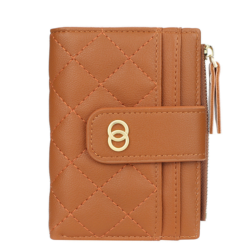 Women's short wallet baellerry zipper small wallet Korean new driving license holder vertical coin purse women