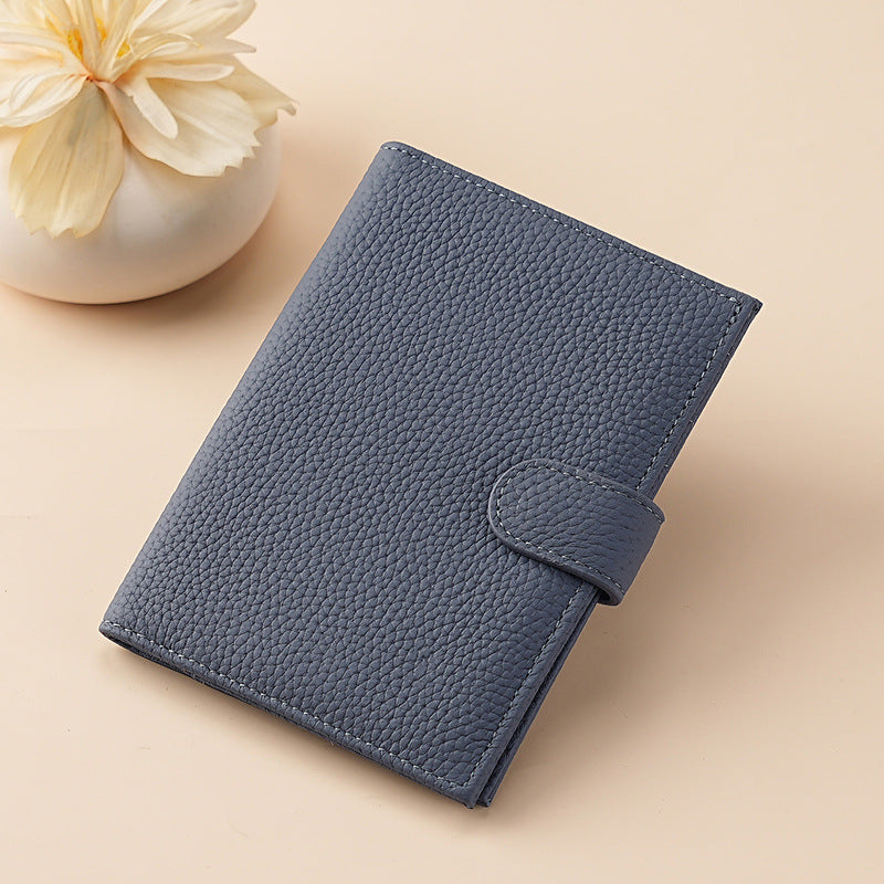 Cross-border new arrival leather RFID ultra-thin passport holder multi-function wallet ticket clip passport ID wallet storage bag