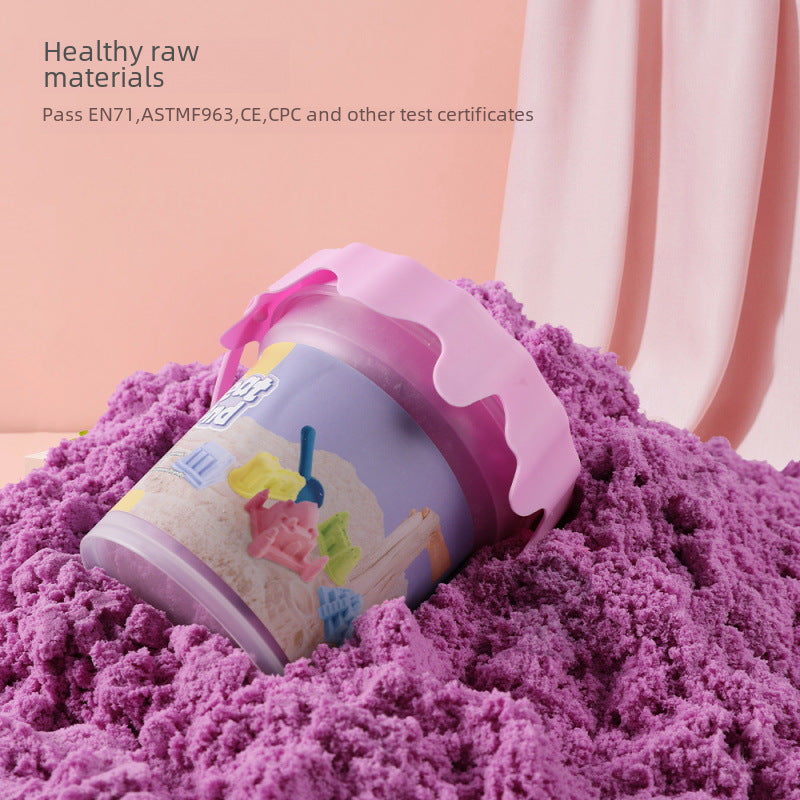 0.50kg space colored sand barrel decompression cotton sand children's toy soft modeling sand space sand toy