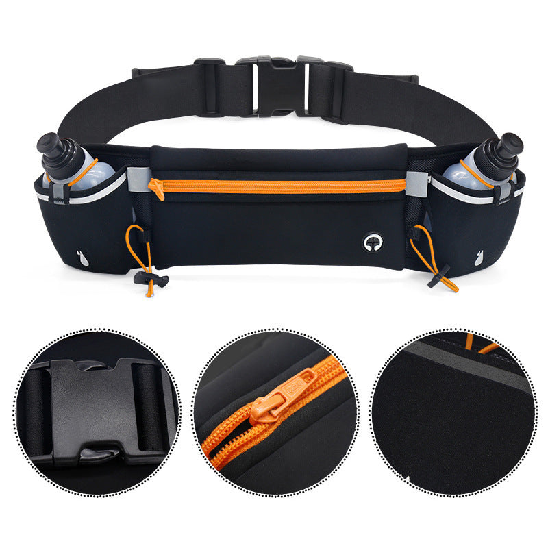 Cross-border outdoor sports waist bag fitness close-fitting running cell phone belt bag fitness kettle waist bag multifunctional kettle bag