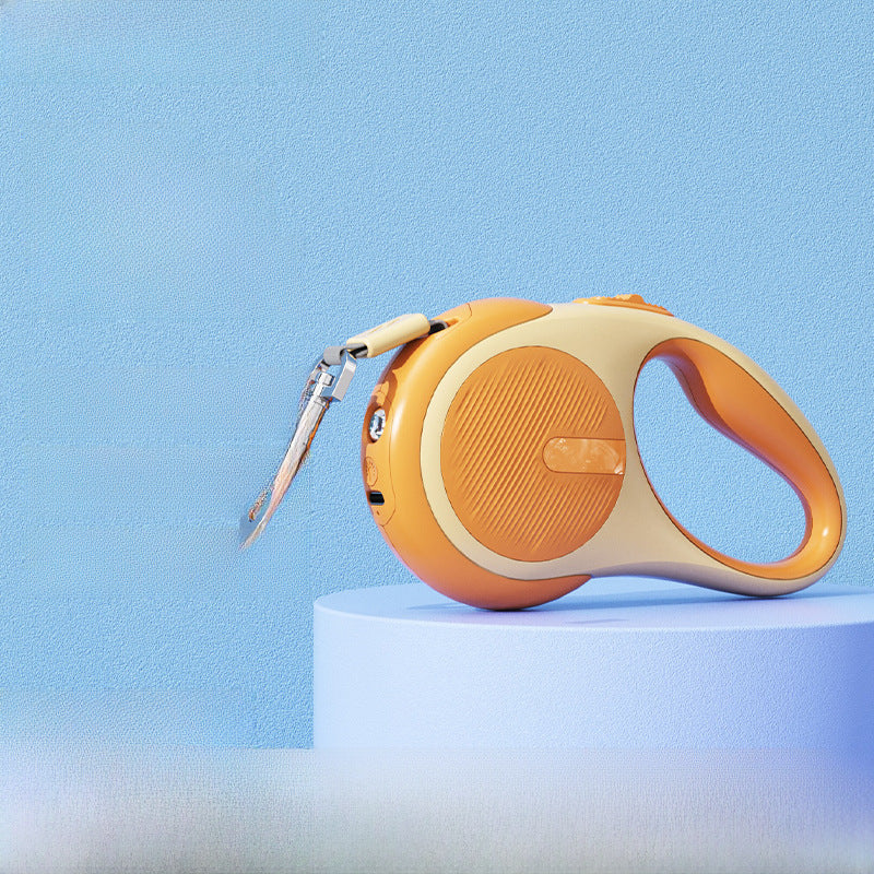 Pet dog hand holding rope retractable walking dog hand holding rope automatic shrinkage large dog explosion-proof dog leash cat