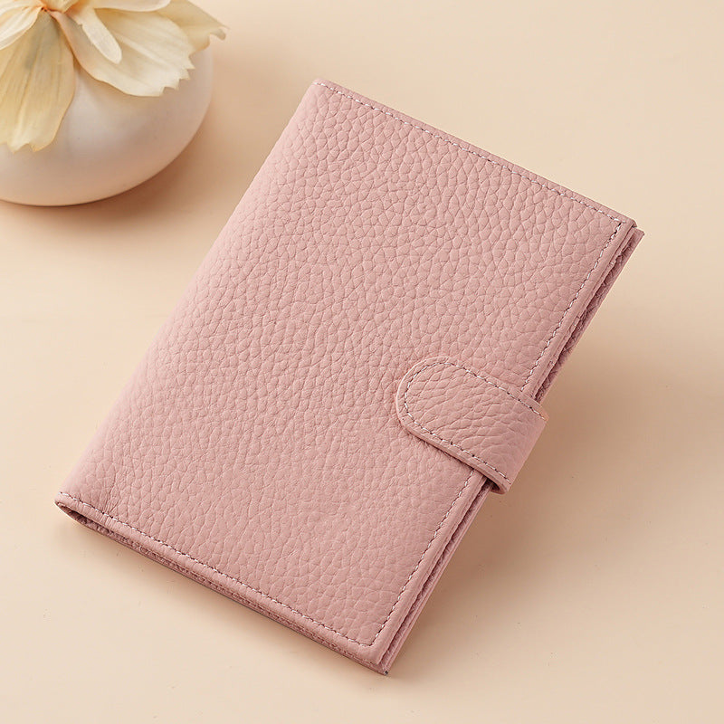 Cross-border new arrival leather RFID ultra-thin passport holder multi-function wallet ticket clip passport ID wallet storage bag
