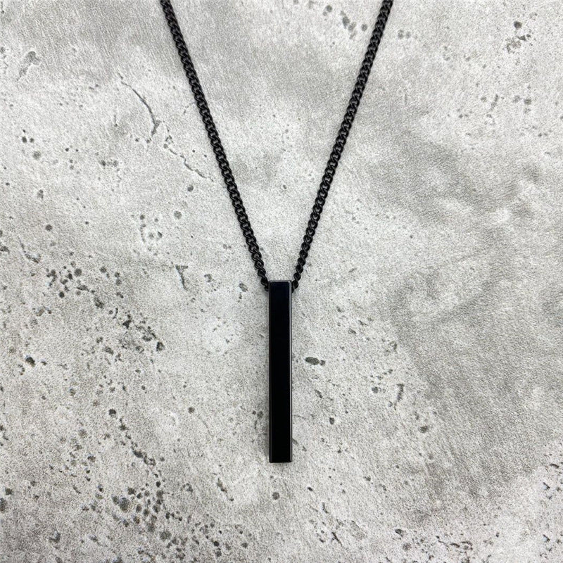 European and American Minimalist Geometric Pendant Long Necklace