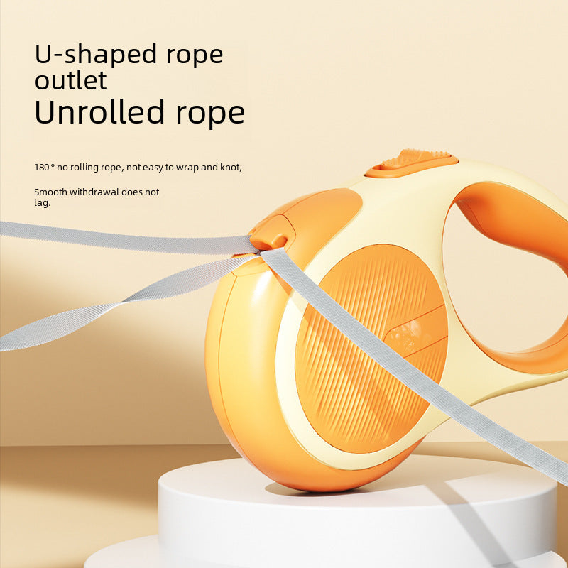 Pet dog hand holding rope retractable walking dog hand holding rope automatic shrinkage large dog explosion-proof dog leash cat