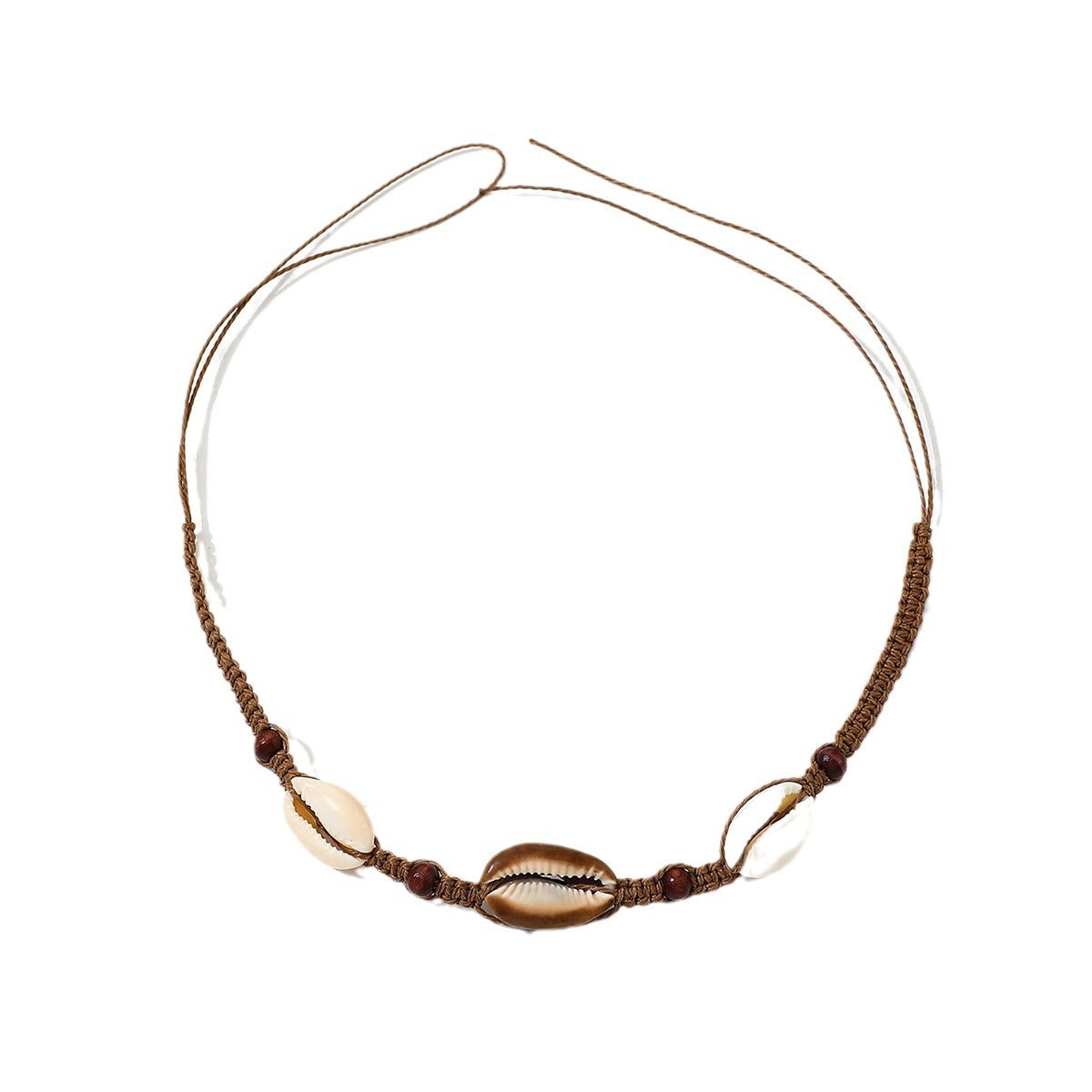 European and American Beach Style Shell Bead Pendant Single Layer Necklace