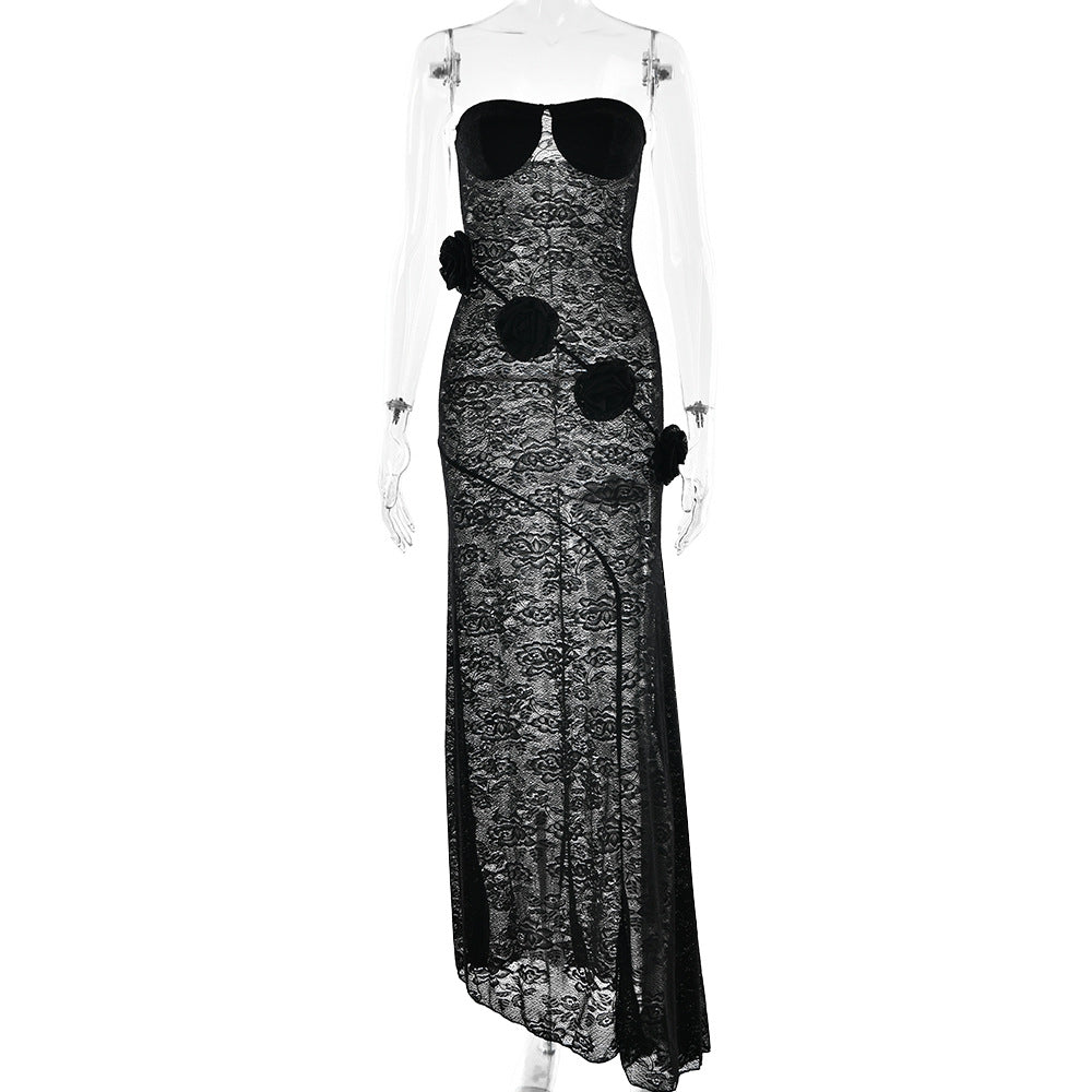 Sexy Lace Dress European Style Autumn New