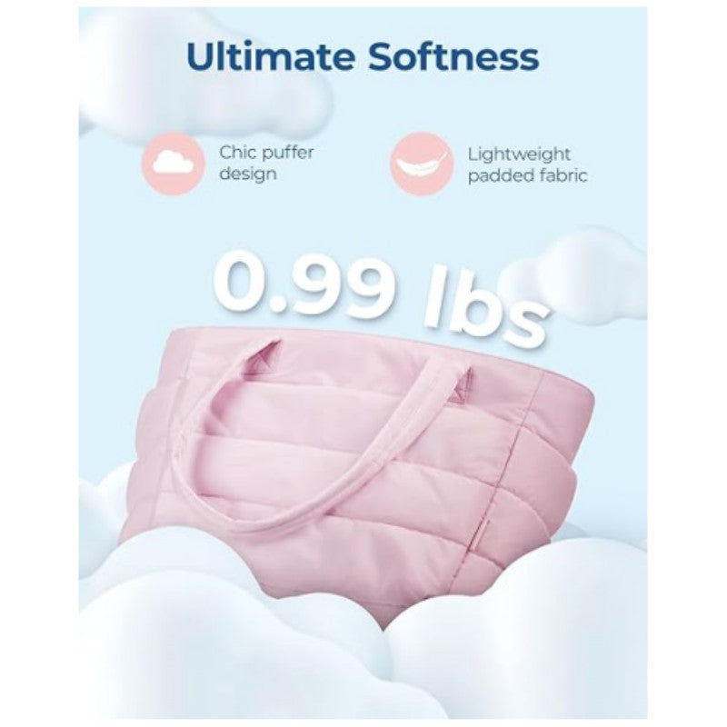 Cross-border hot in stock wholesale fashion casual women's handbag, lightweight fluffy tote bag, suitable for travel and so on