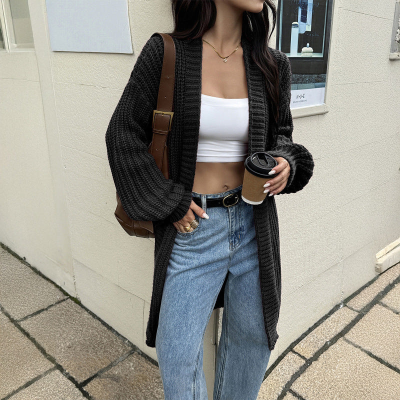 Casual woolen coat sweater