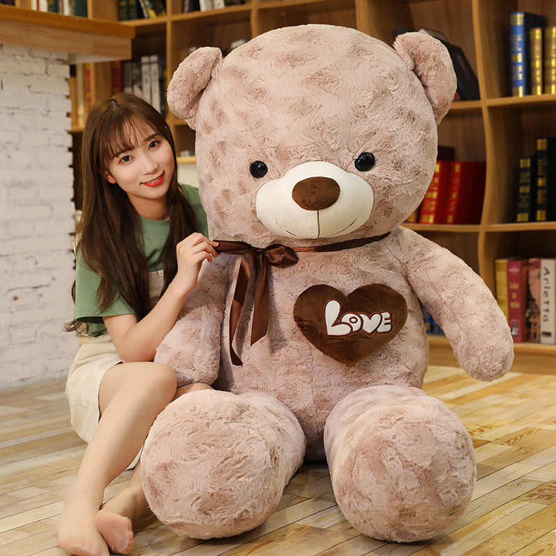 Rose velvet love hug bear
