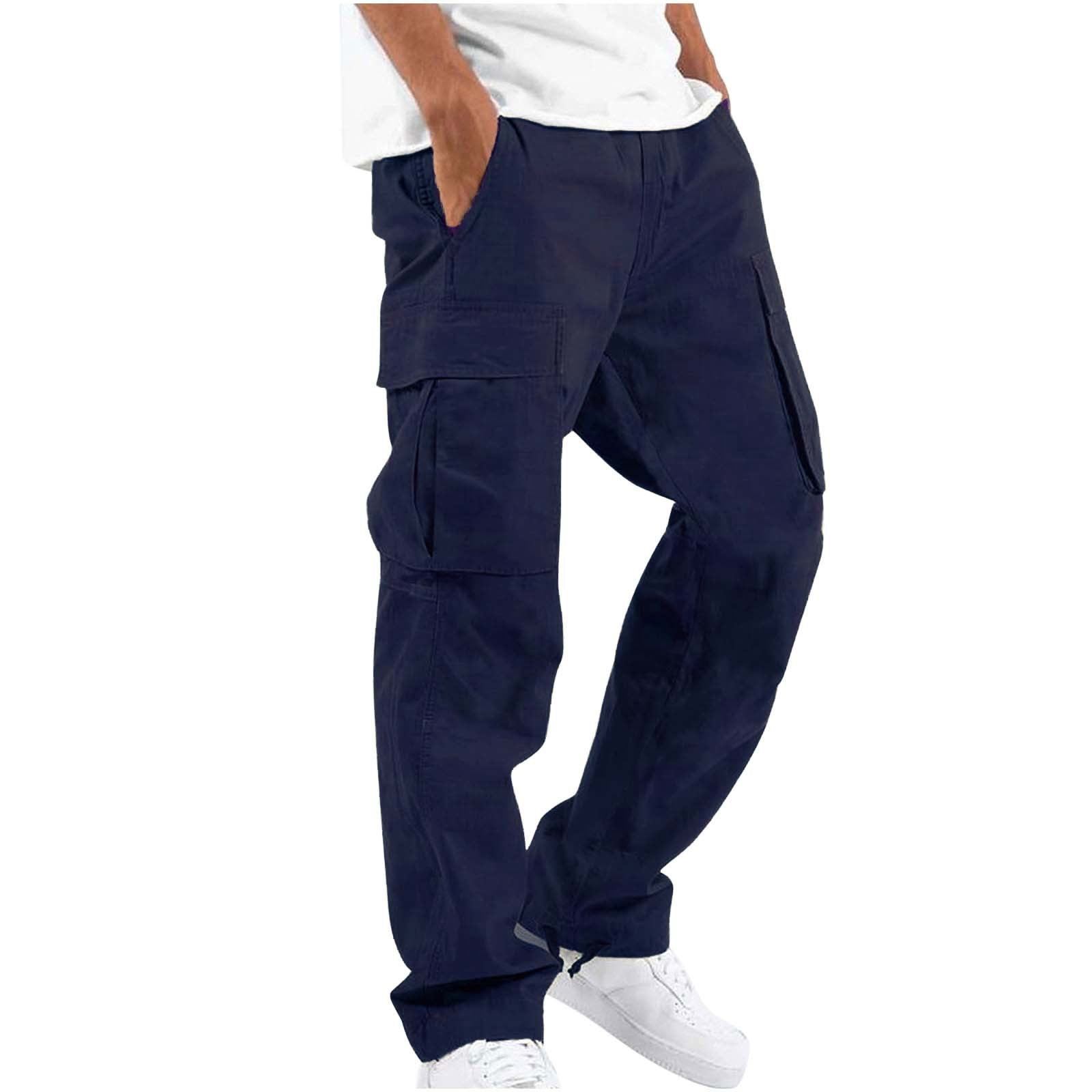 Multi-Pocket Casual Drawstring Pants