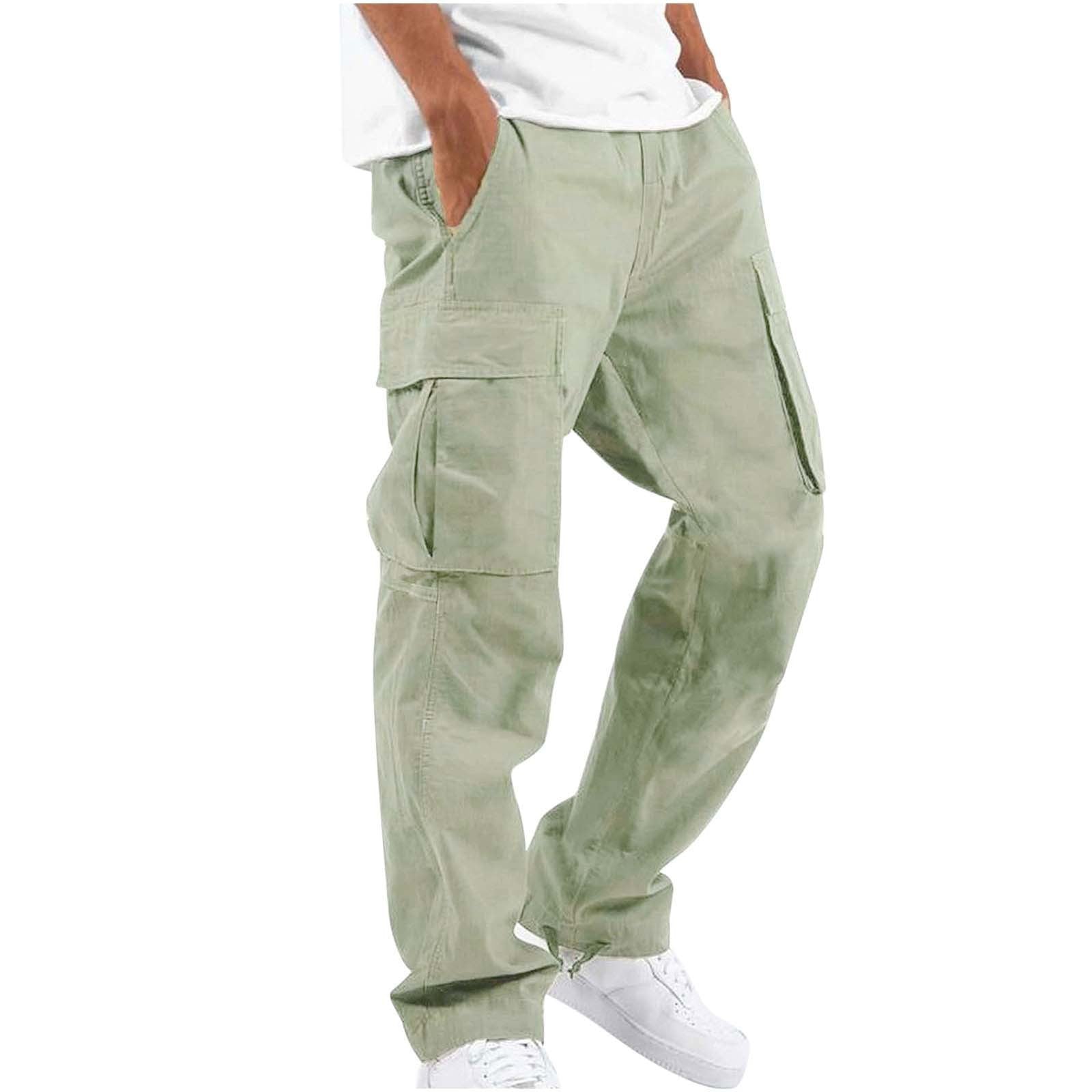 Multi-Pocket Casual Drawstring Pants
