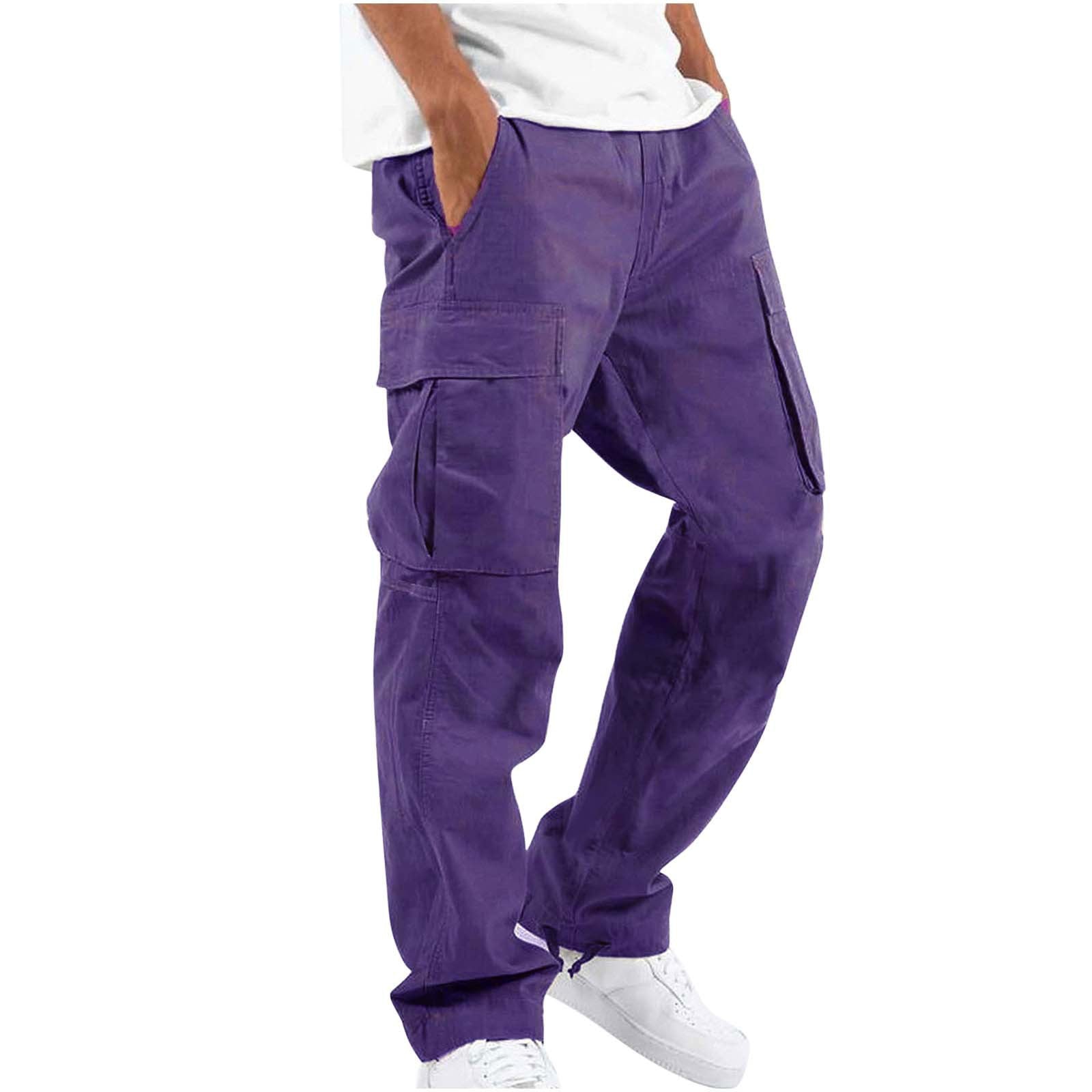 Multi-Pocket Casual Drawstring Pants