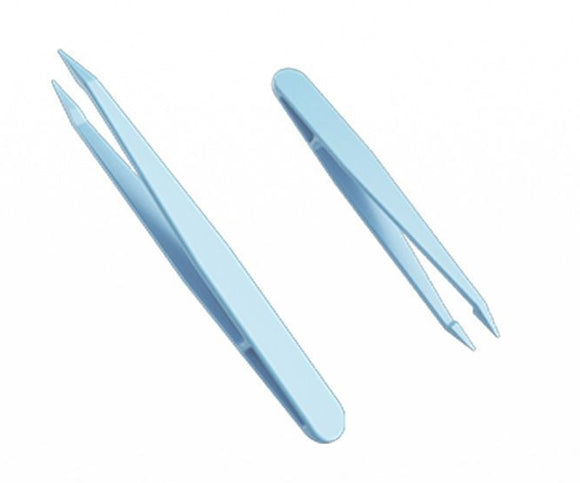 Blue Pointed Clip Tweezers