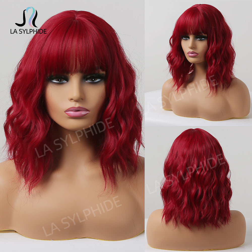 Short Curly Hair With Neat Bangs