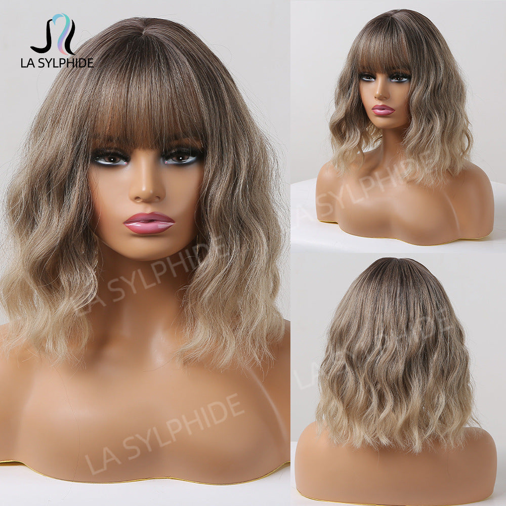 Short Curly Hair With Neat Bangs