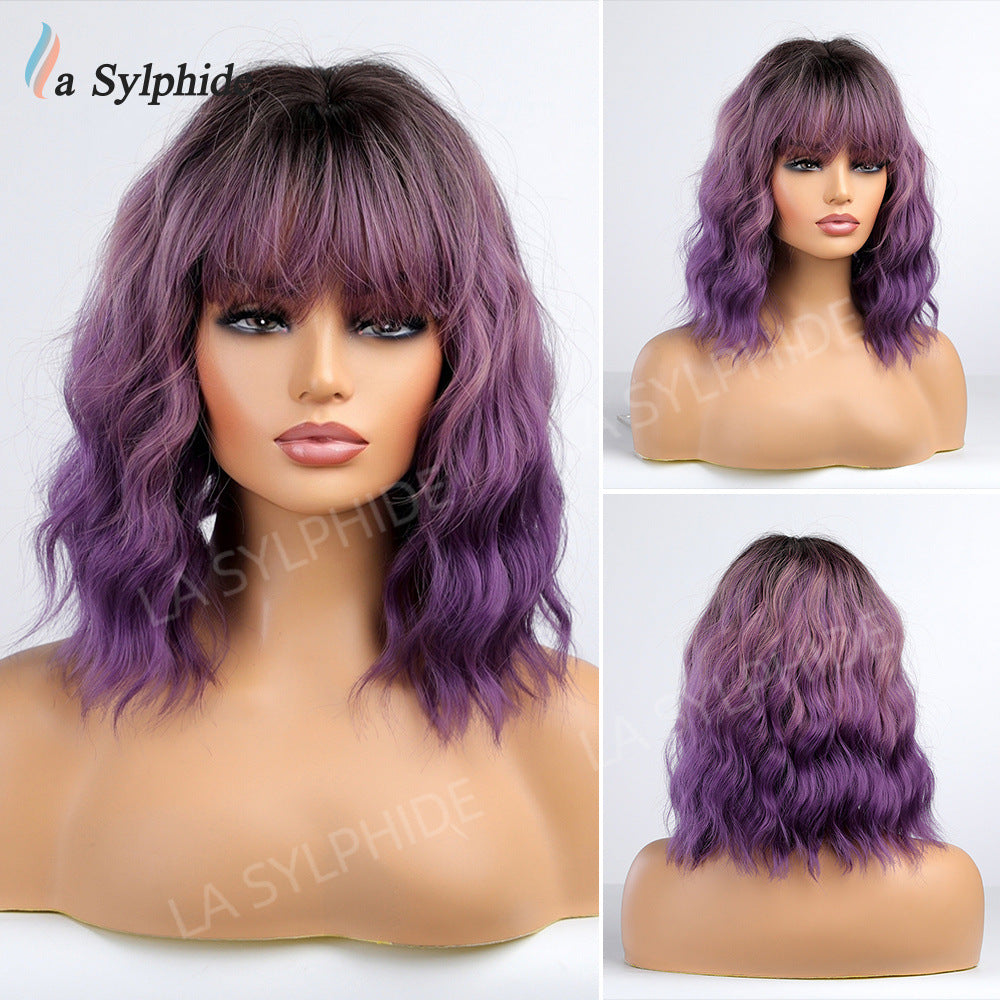 Short Curly Hair With Neat Bangs