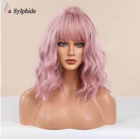 Short Curly Hair With Neat Bangs