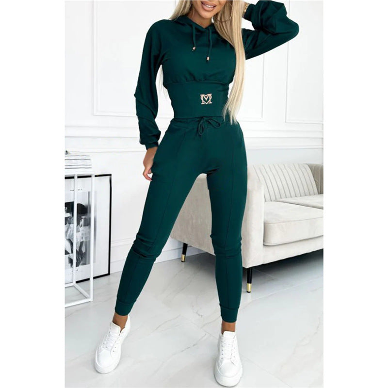 Belted Casual Sports Suit