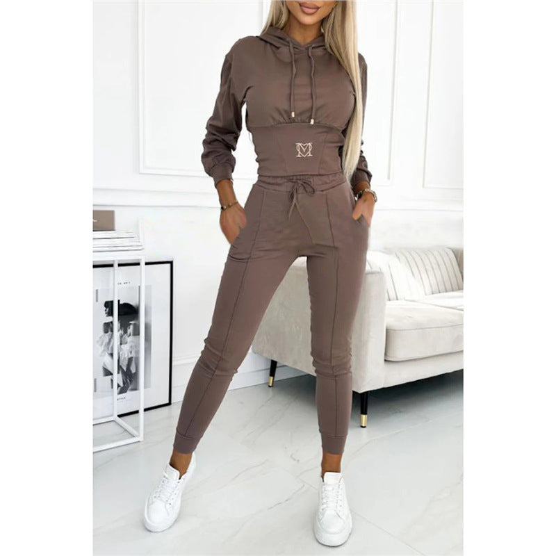 Belted Casual Sports Suit