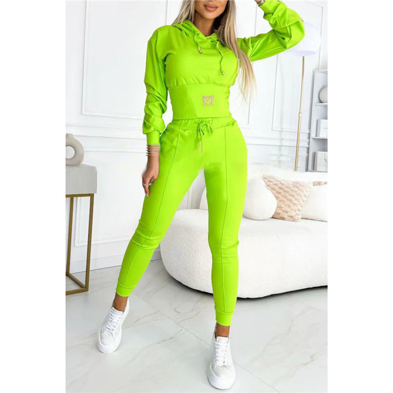 Belted Casual Sports Suit