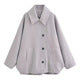 Lapel Loose Woolen Coat