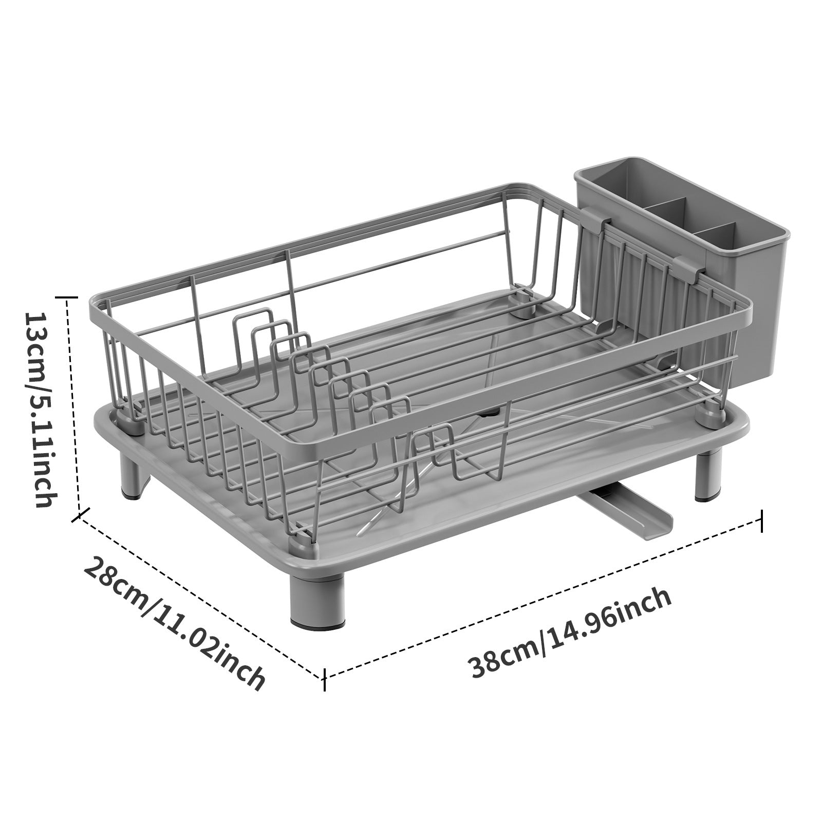 Multi-Functional Tableware Draining Rack