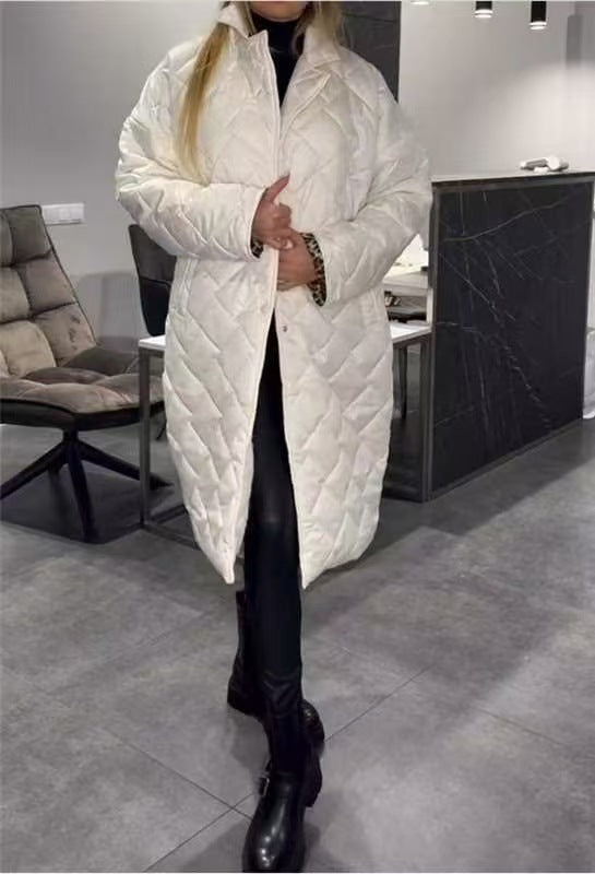 Rhomboid Loose Cotton-padded Coat
